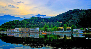 Dal Lake near The Lalit Grand Palace in Srinagar, India